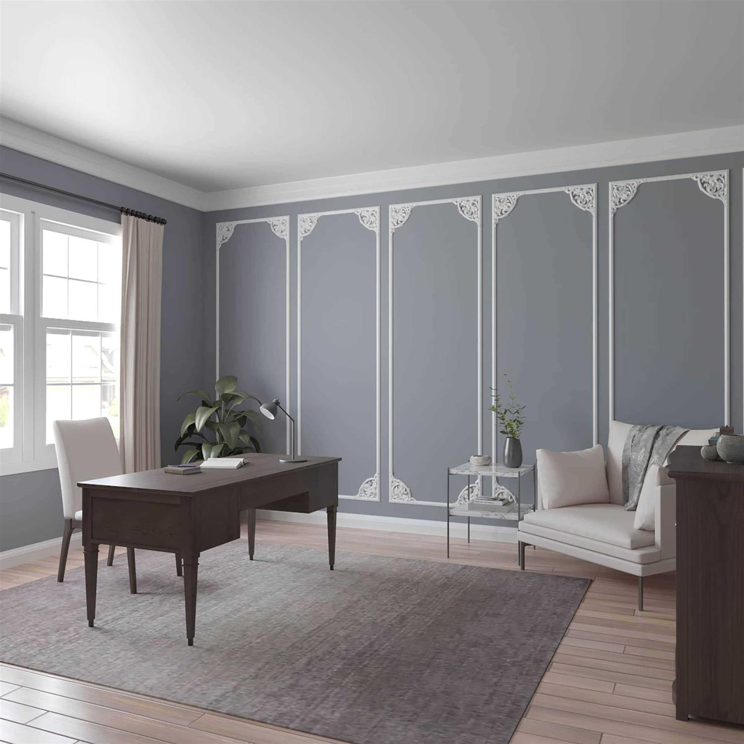 Ekena Millwork PML11X11KP Kepler Corner Panel Moulding - Cheap Fitting