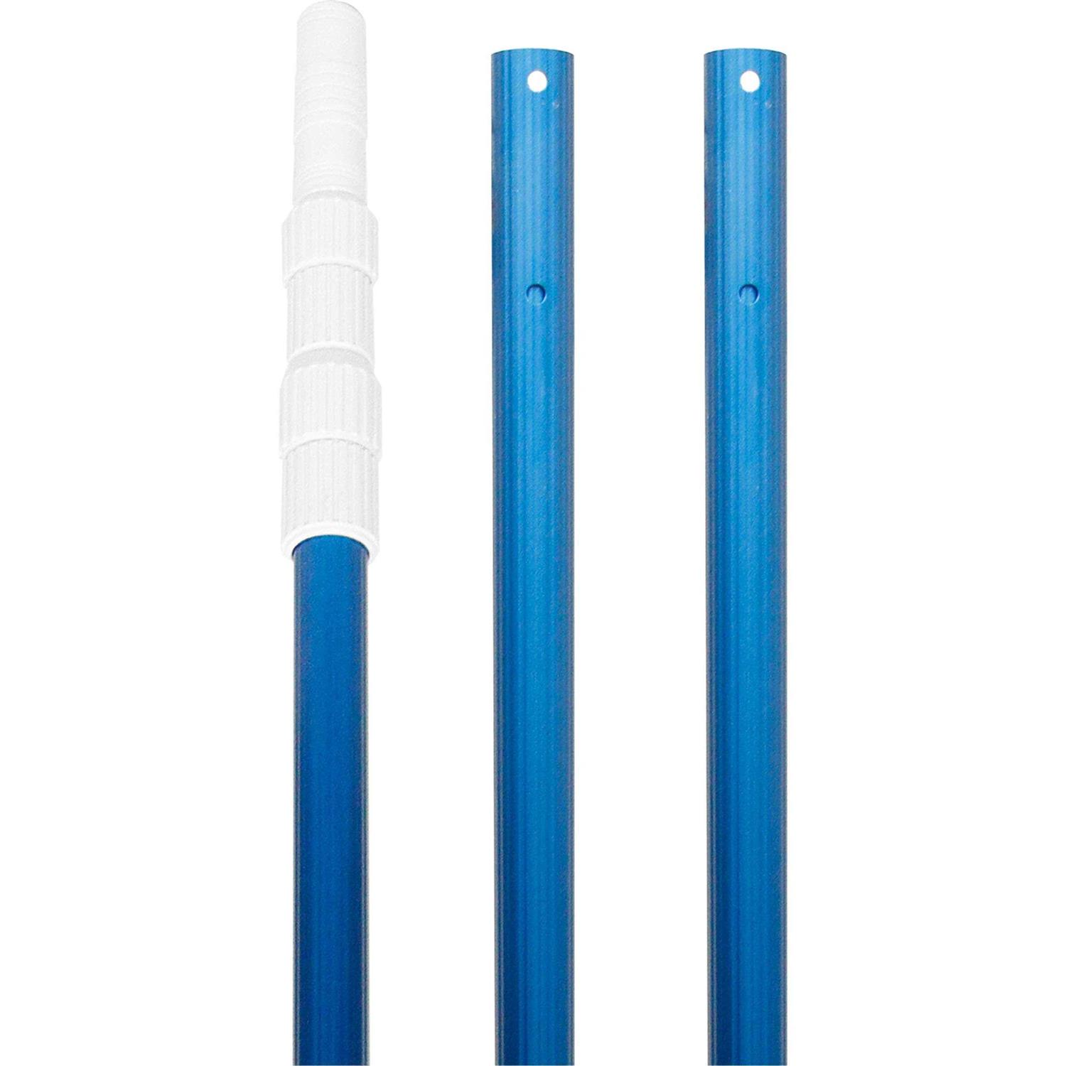 U.s. Pool Supply Professional Blue Anodized Aluminum Telescopic Swimming Pool Pole - Cheap Fitting