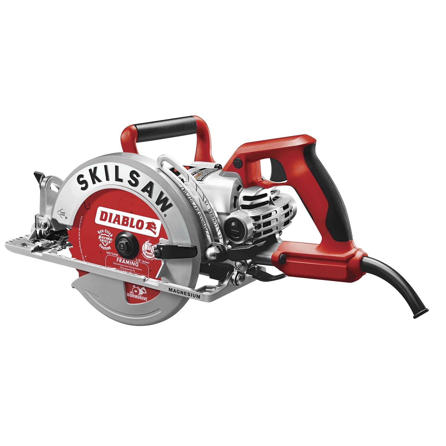 Skilsaw 7-1/4 in. Lightweight Magnesium Worm Drive Circular Saw 15 SPT77WML-01 - Cheap Fitting