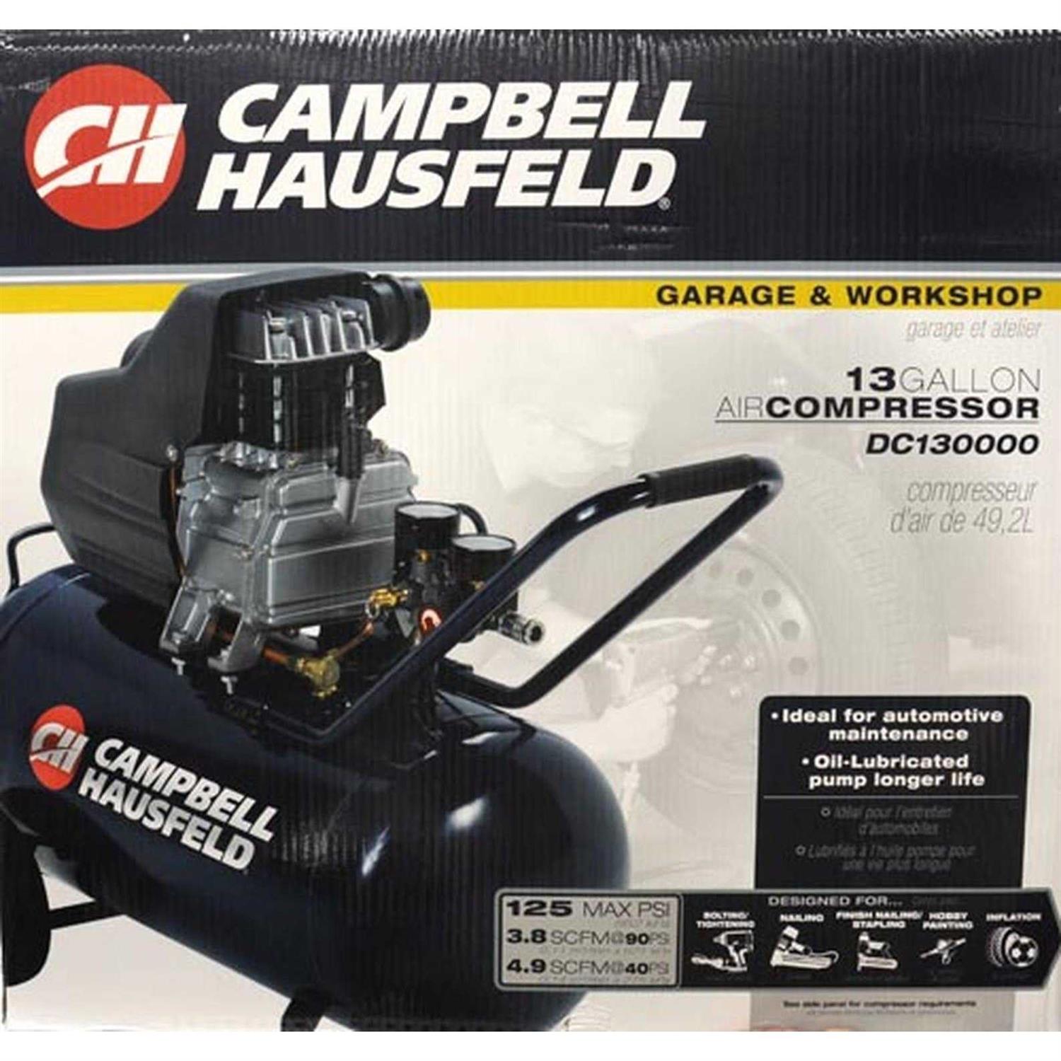 Campbell Hausfeld 13 Gallon Tank Oil-Lube Air Compressor DC130000 - Cheap Fitting