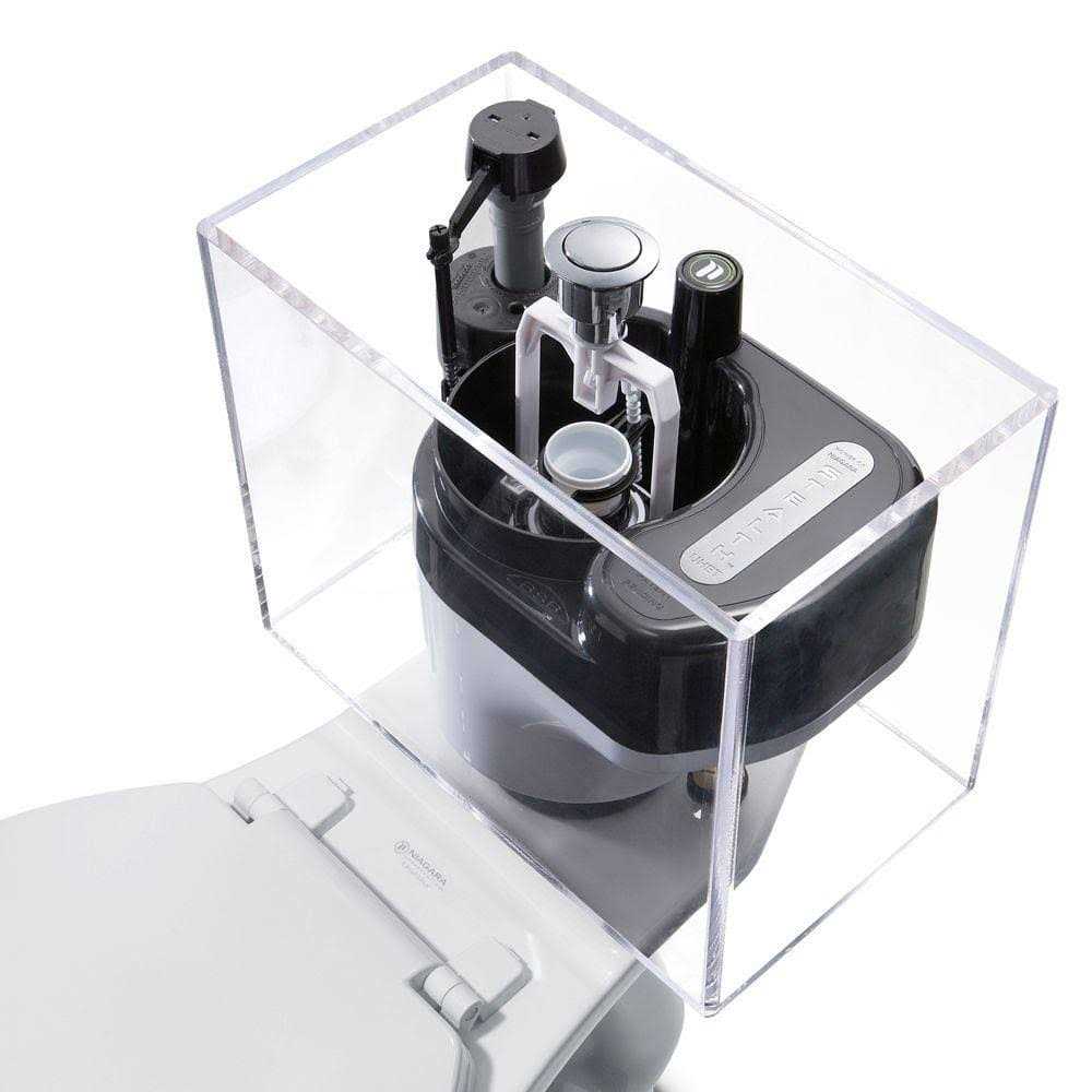 Niagara Stealth 2-Piece 0.8 GPF Ultra-High-Efficiency Single Flush Elongated Toilet in White - Cheap Fitting