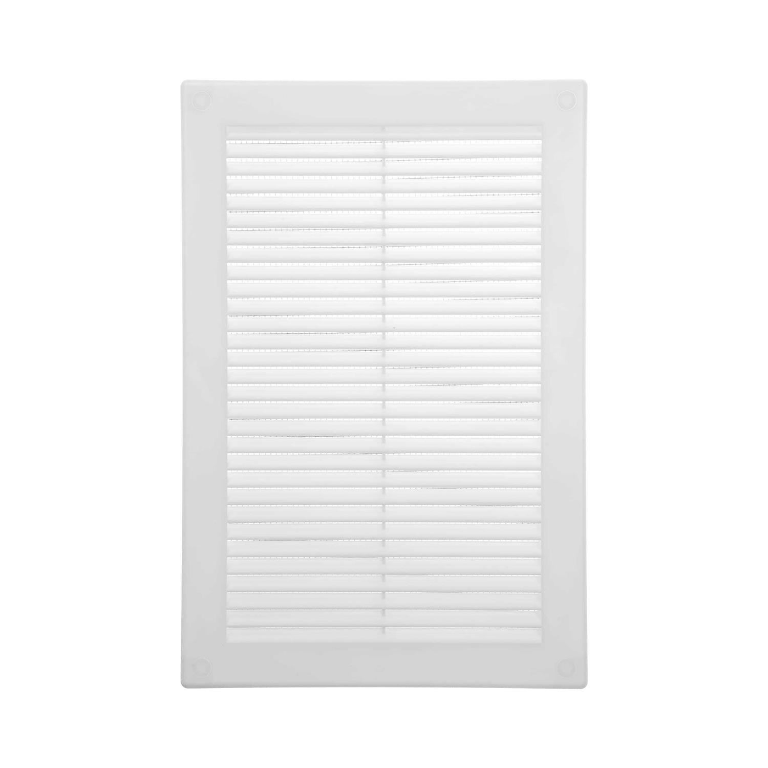 Ecopro Vent Square Vent Grille with Protective mesh. Lightweight Plastic Ventilation Register/Cover. Indoor and Outdoor Soffit - Cheap Fitting