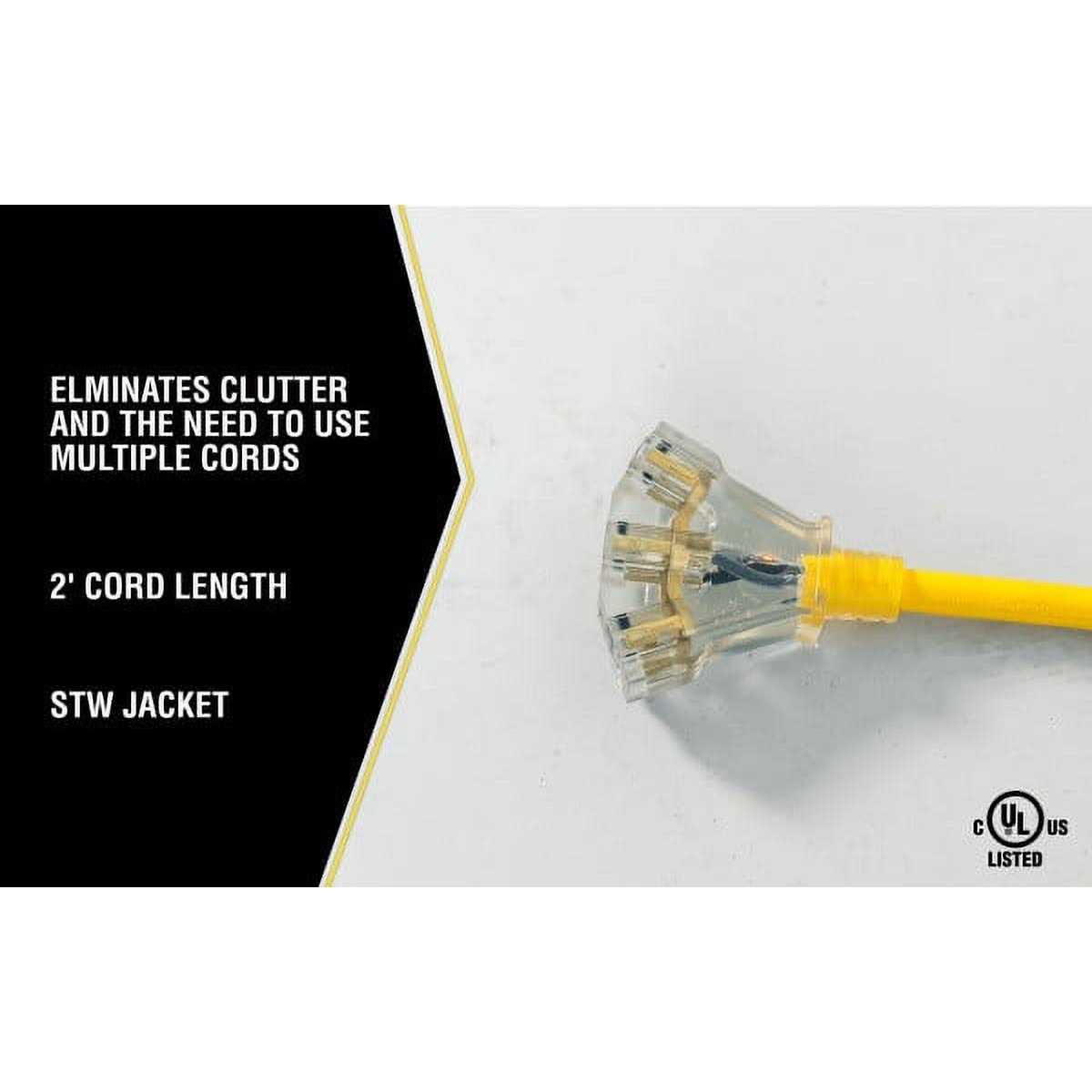 Yellow Jacket 2882 Extension Cord - Cheap Fitting