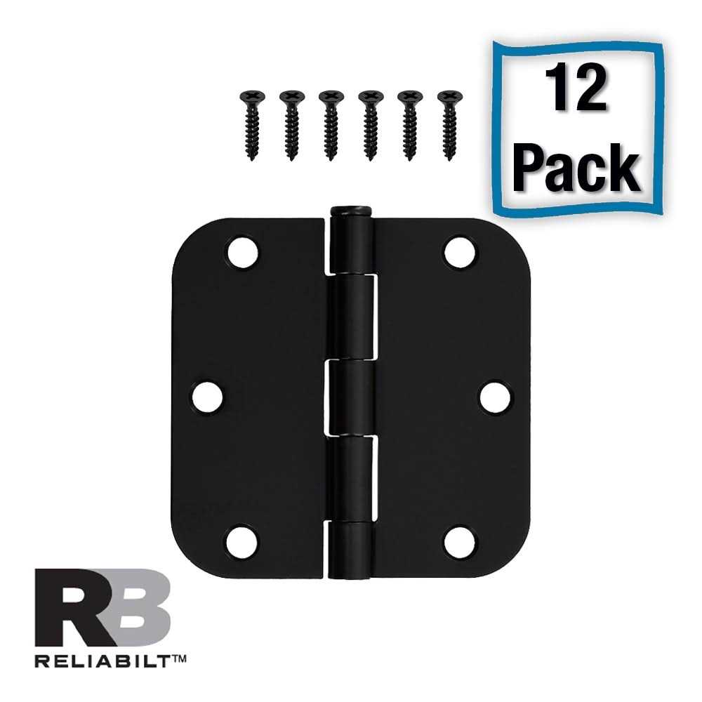 RELIABILT 3-1/2-in H x 5/8-in Radius Oil-Rubbed Bronze Mortise Interior Door Hinge Stainless Steel 605667 - Cheap Fitting