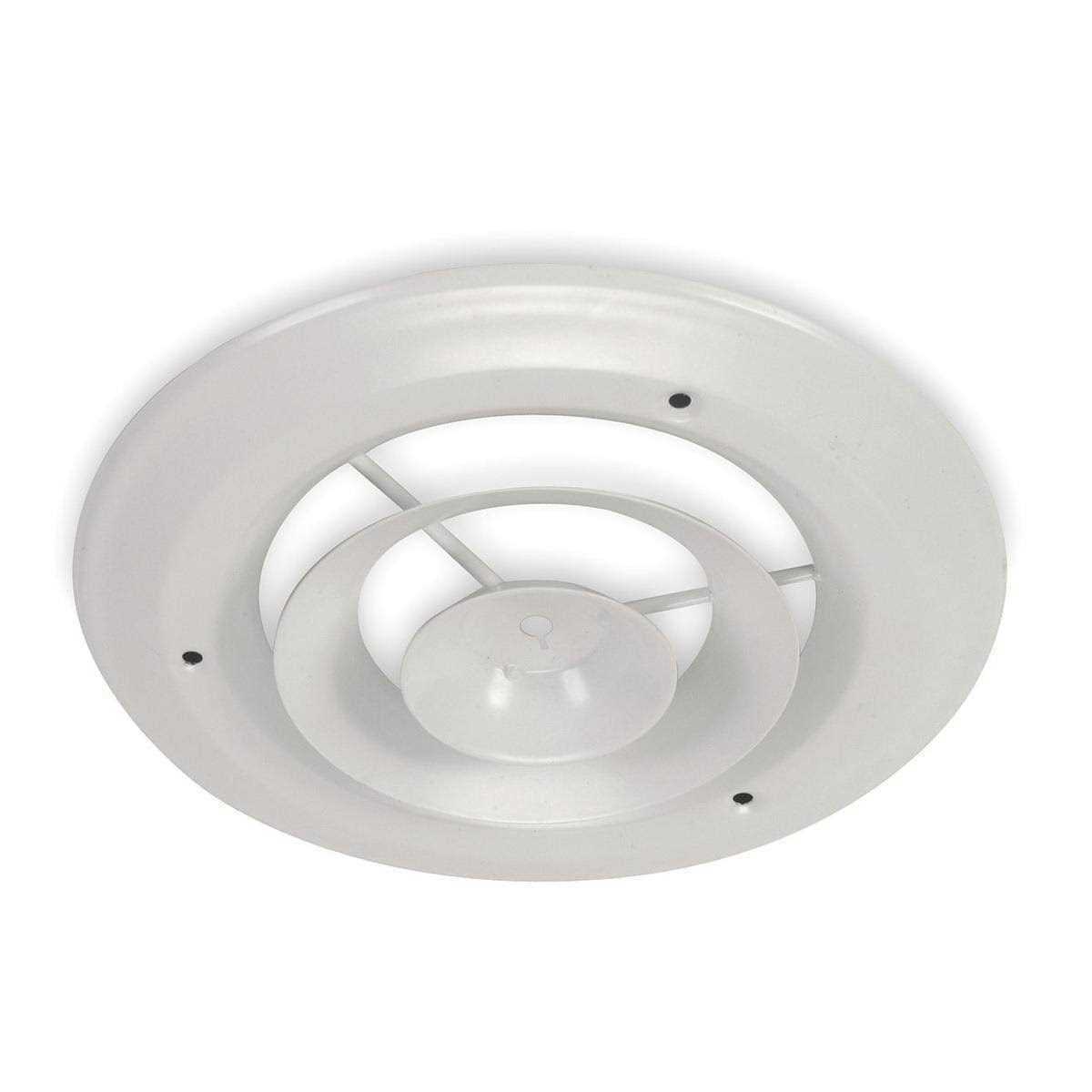 ZORO SELECT 10 in Round Step-Down Ceiling Diffuser 4JRL1 - Cheap Fitting