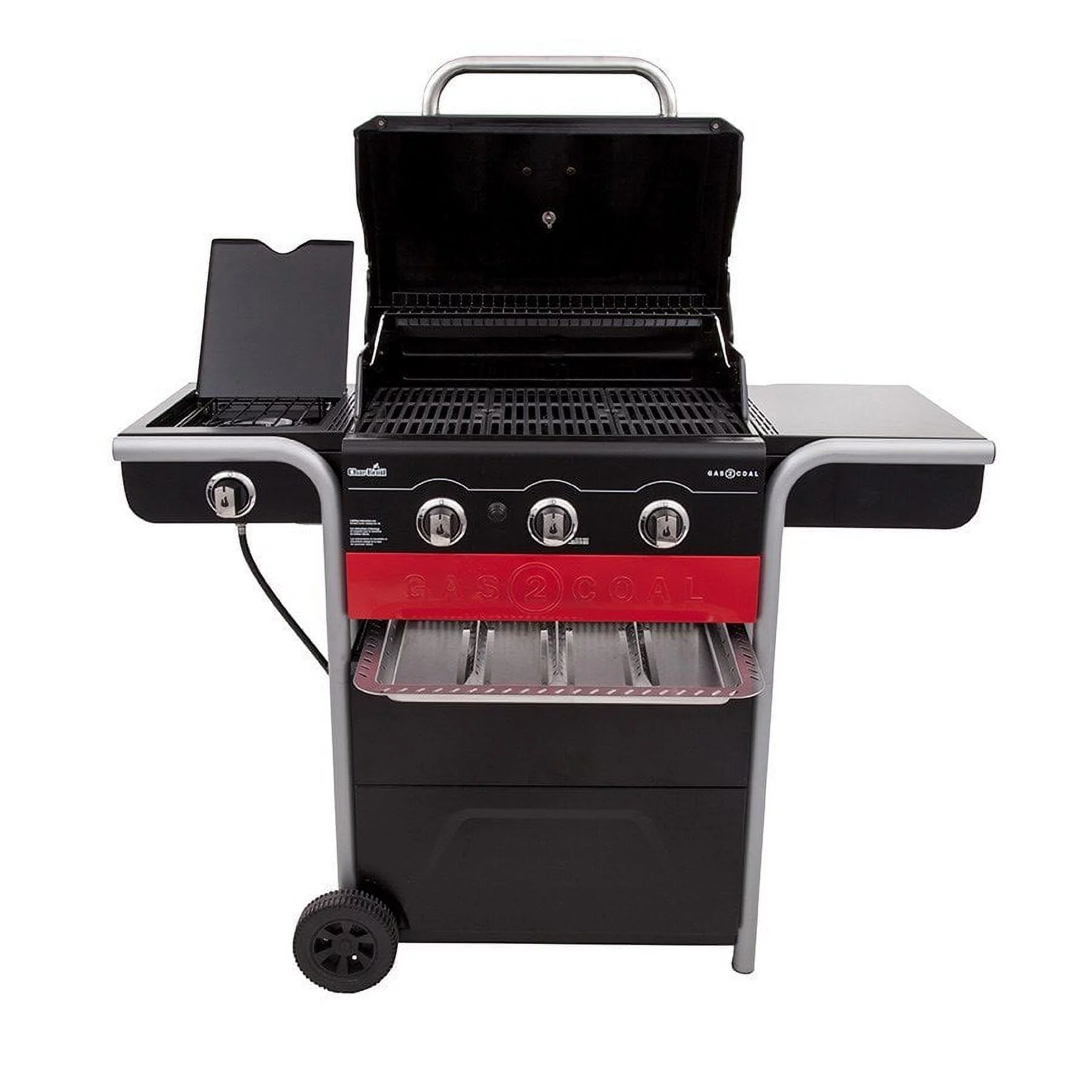 Char-Broil Gas2Coal 3-Burner LP Gas & Charcoal Outdoor Combination Grill - Cheap Fitting