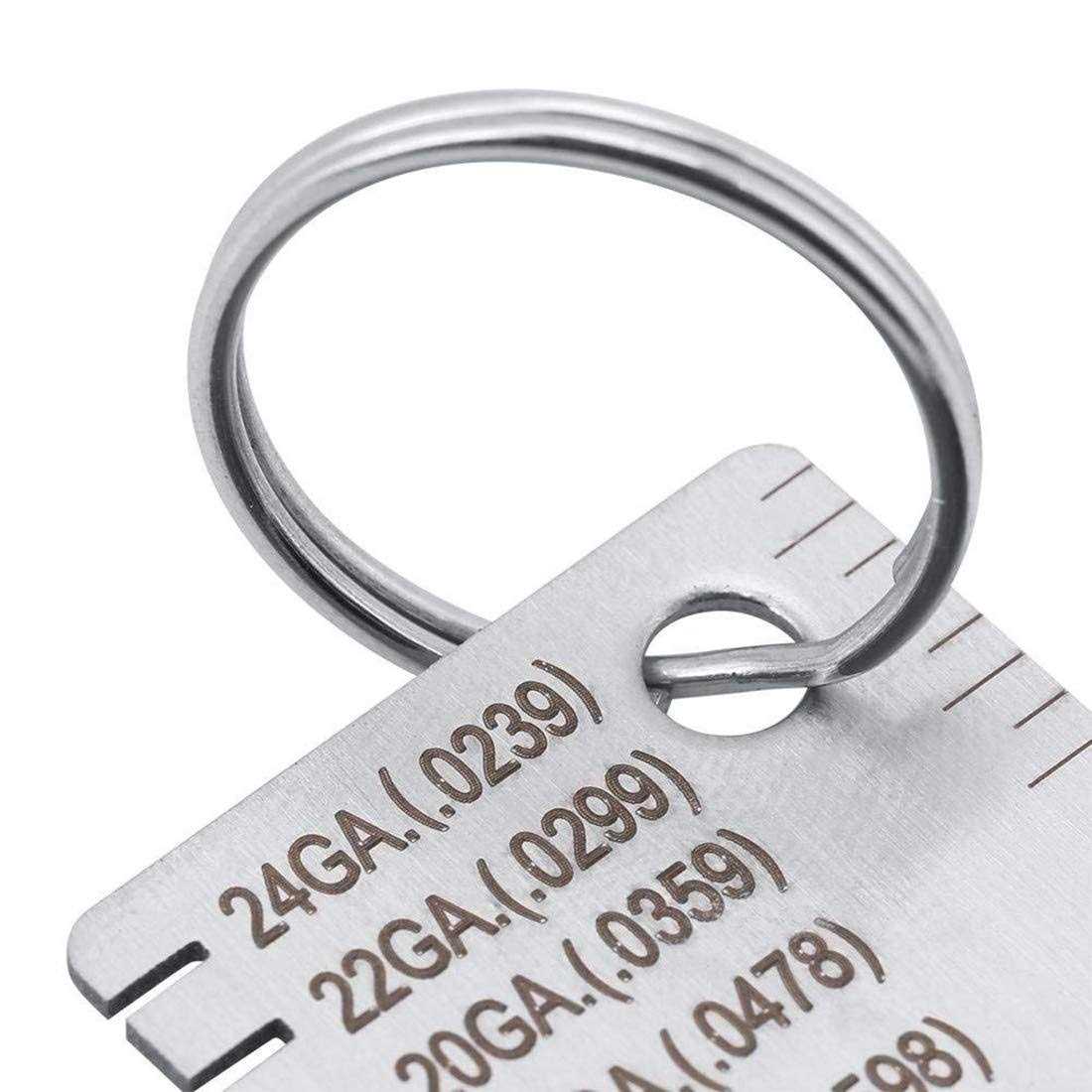 Debaishi Wire/Metal Sheet Thickness Gauge Stainless Steel Welding Gage Plated Size Inspection Tool - Cheap Fitting