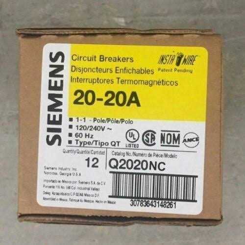 Siemens Q2020NC Circuit Breaker - Cheap Fitting