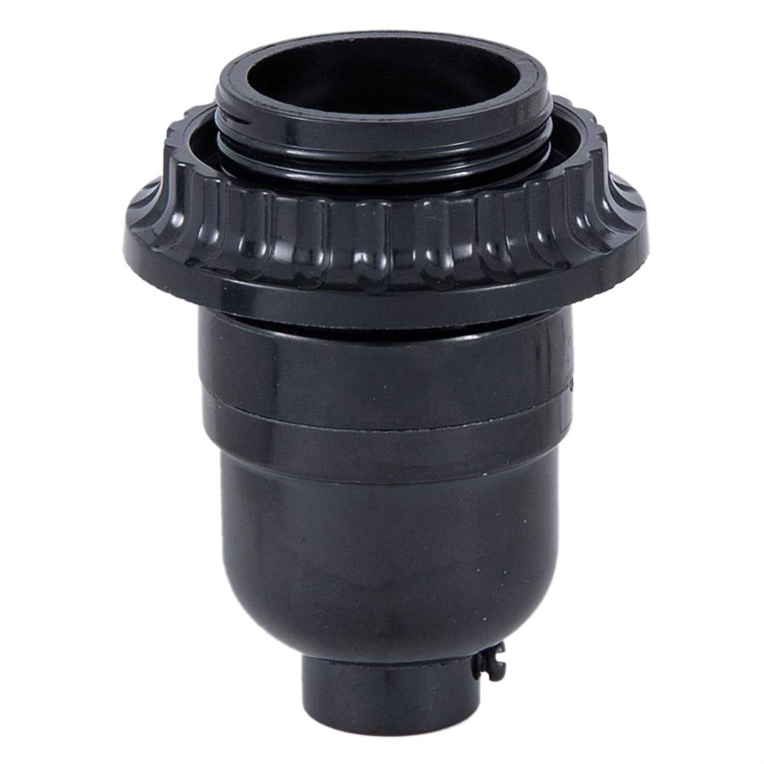 B&p Lamp Long Keyless Black Plastic Phenolic Socket with Medium Base 47686 - Cheap Fitting