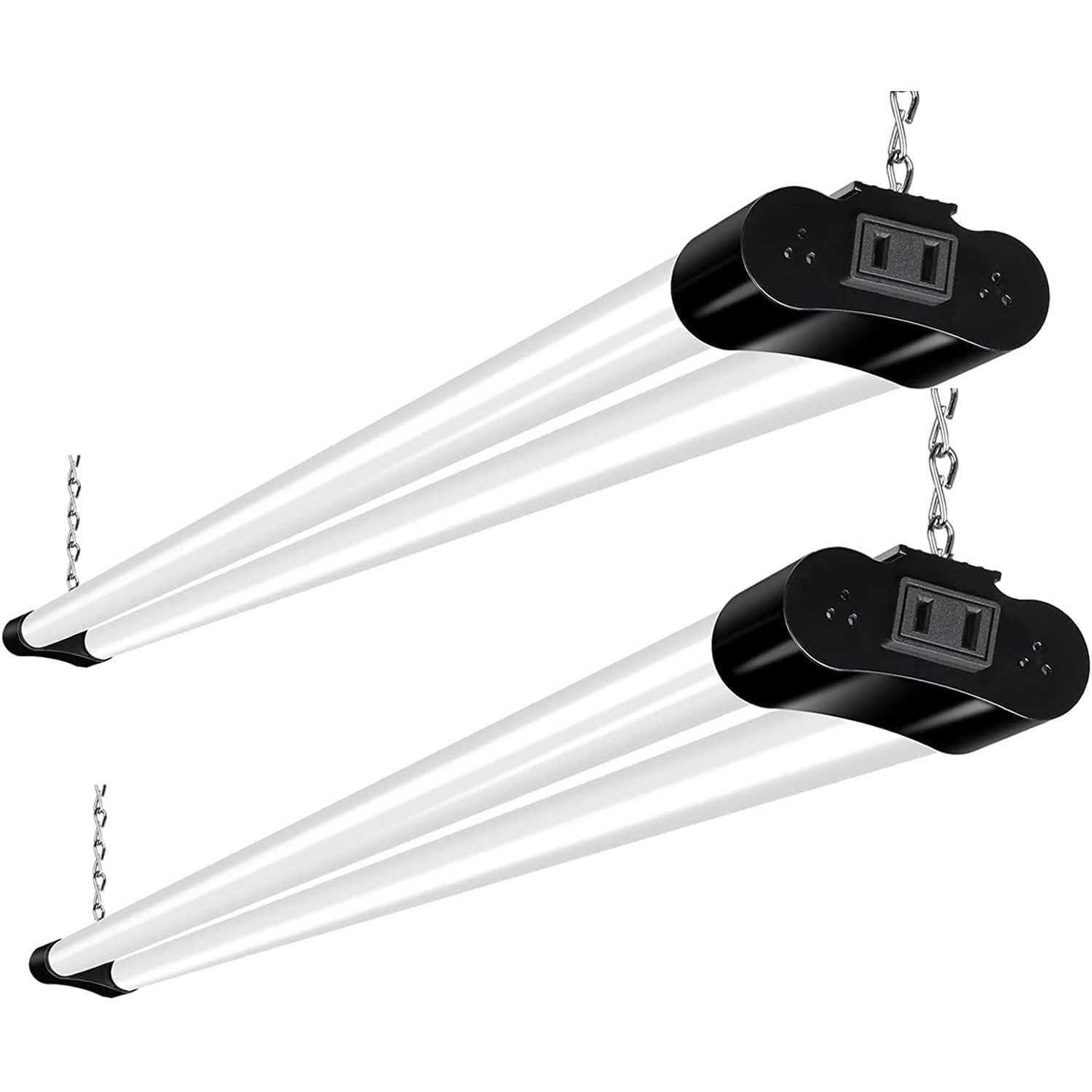 Hykolity 2 Pack 4FT Linkable LED Shop Light for Garage 4400lm 4FT 42W Utility Light Fixture - Cheap Fitting