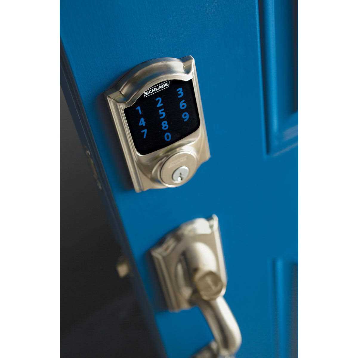Schlage Connect Touchscreen Electronic Deadbolt Satin Nickel - Cheap Fitting