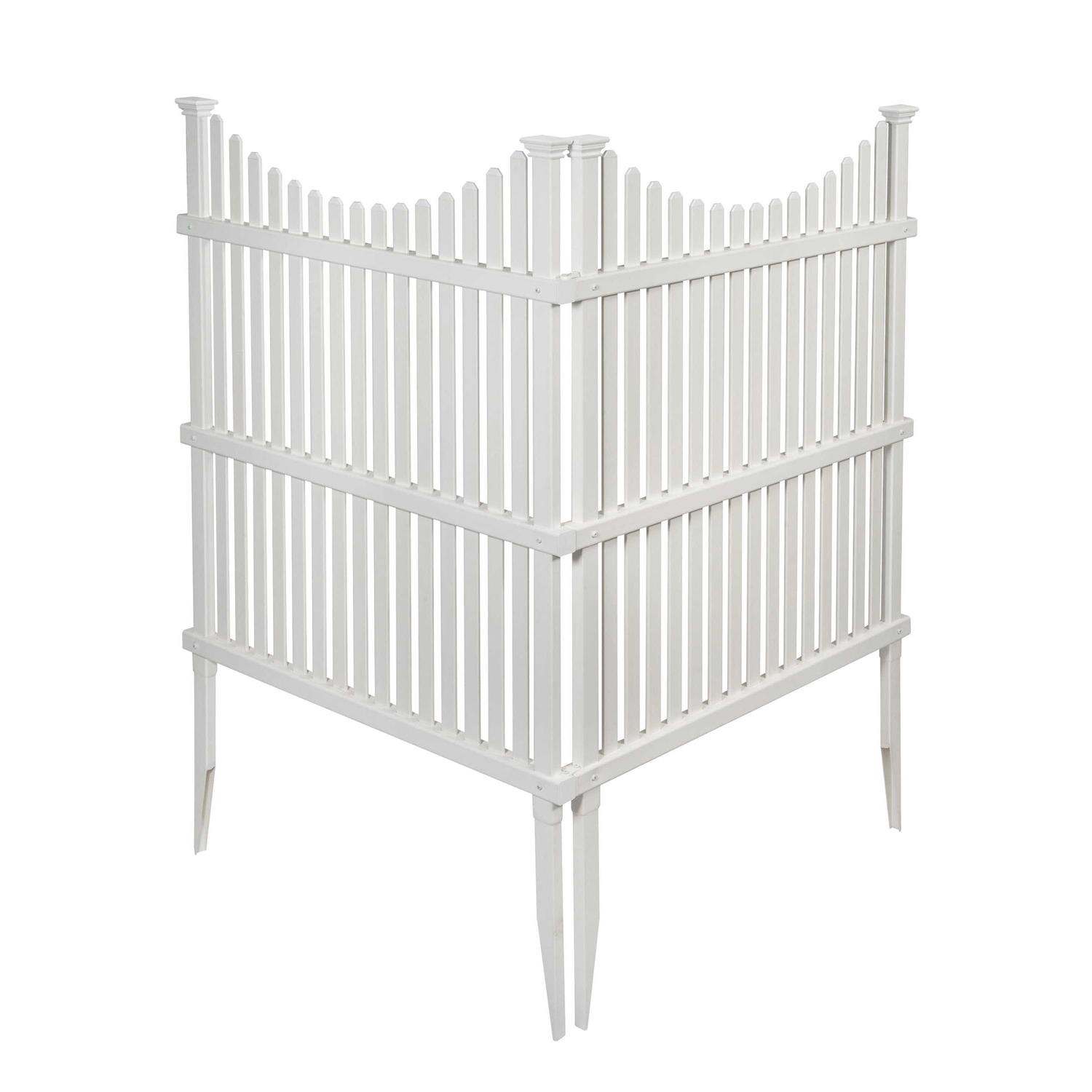 Enclo Privacy Screens 4 ft. H x 3 ft. W White Vinyl Huntersville Privacy Screen - Cheap Fitting