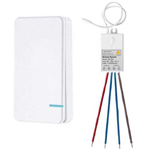 Thinkbee Wireless Lights Switch Kit No Wiring Mini Remote Switch No Wifi Needed - Cheap Fitting