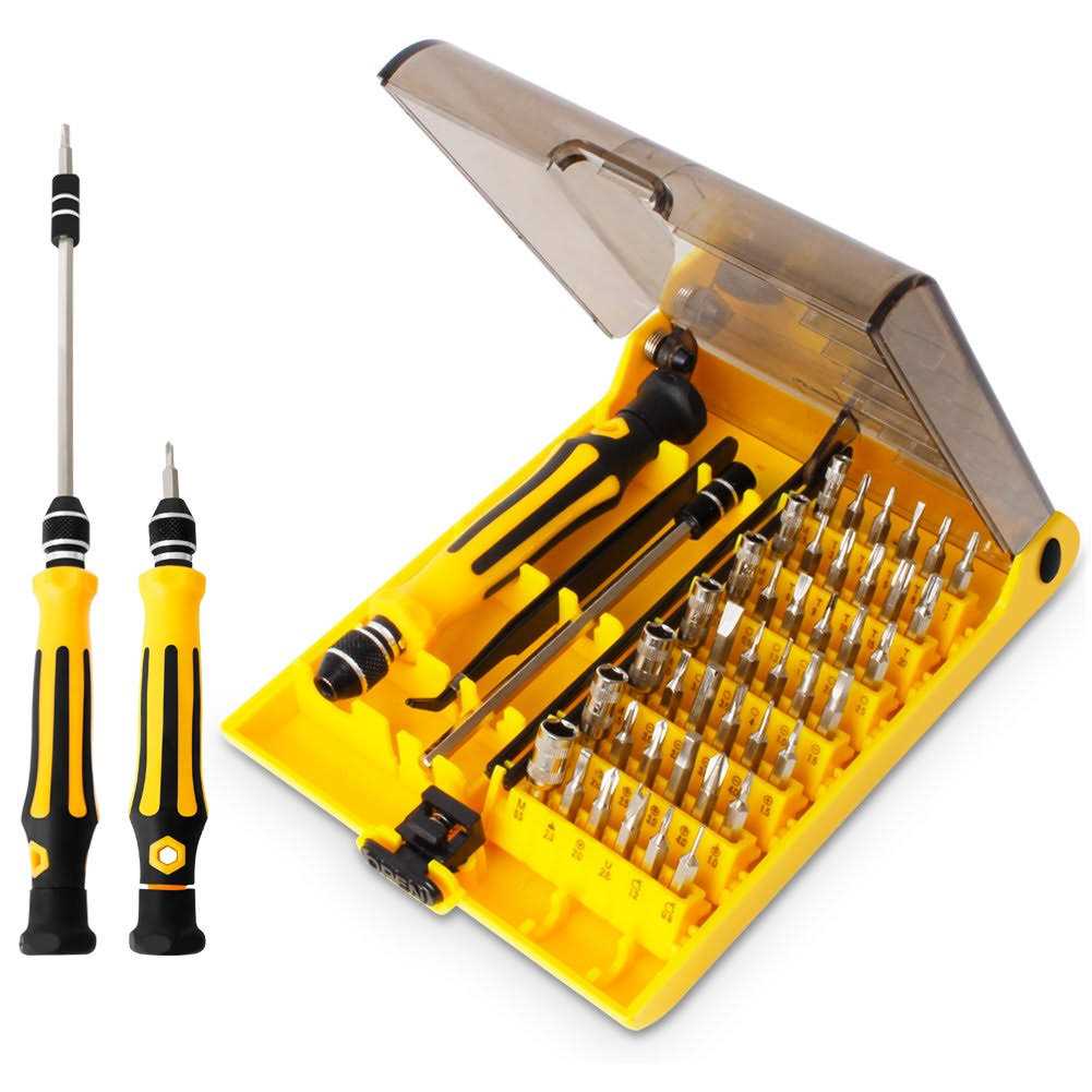 45 in 1 Mini Screwdriver Set, VCOO Torx Bit Tools Set, Small Precision Screwdriver Kit with Tweezers & Extension Shaft for Repair or Maintenance - Cheap Fitting