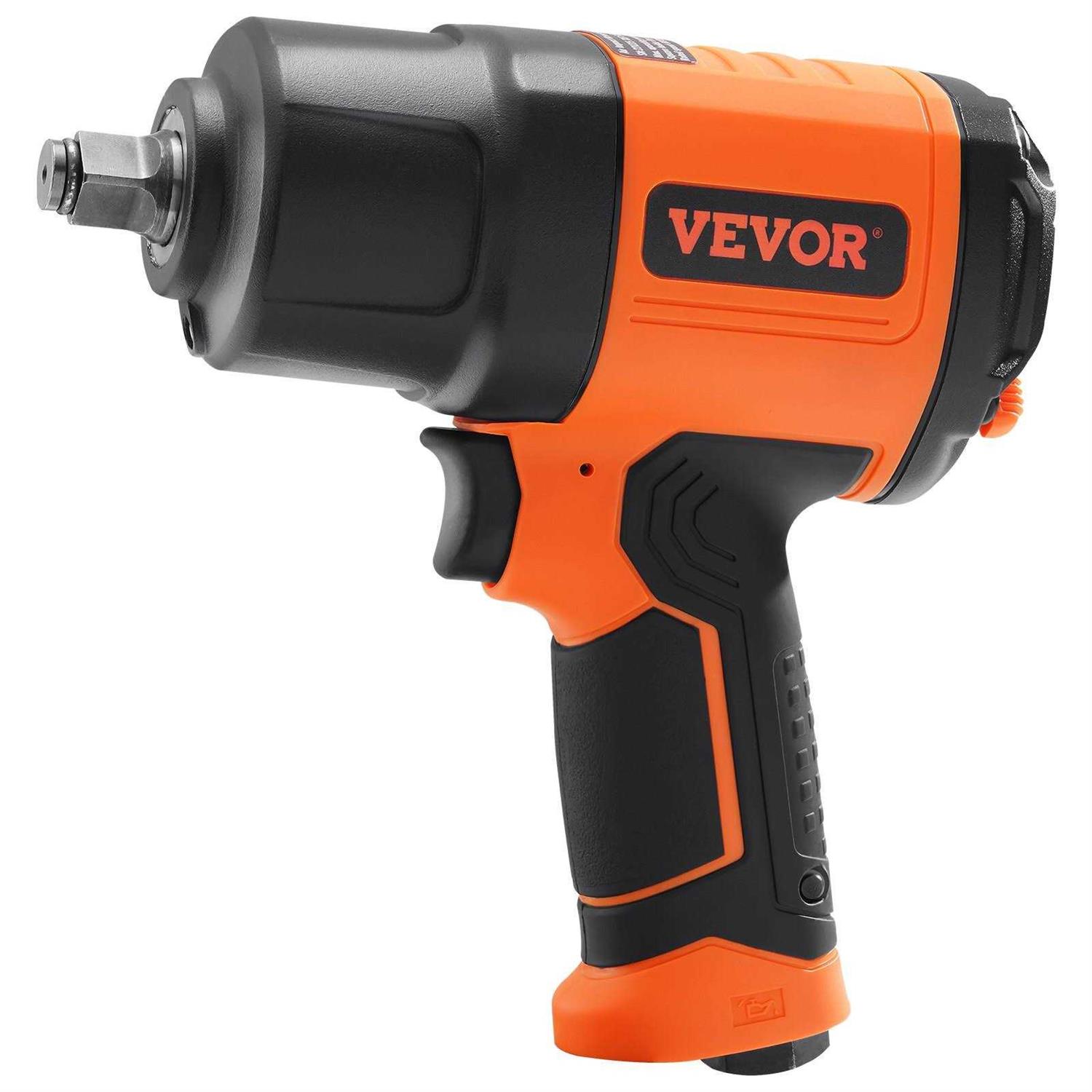VEVOR 1/2-Inch Air Impact Wrench High Torque 1400 ft-lbs Lightweight 4.6 lb Design - Cheap Fitting