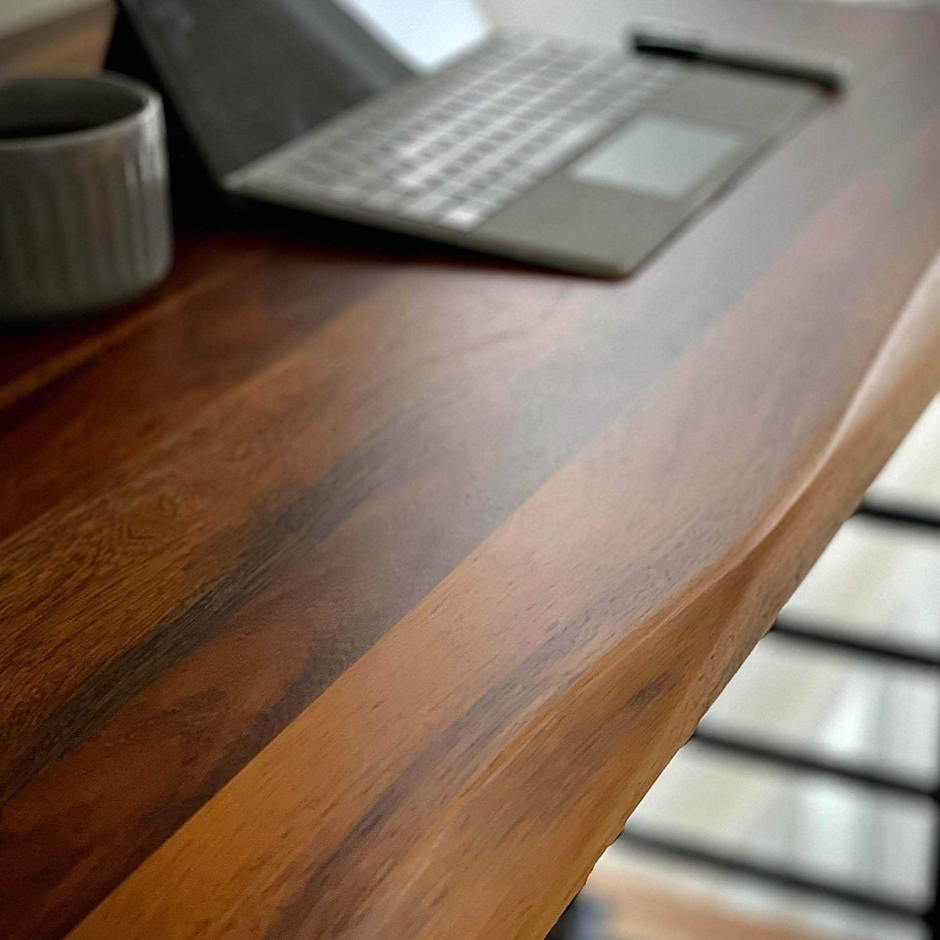 Sparrow Peak Sparrow Wood 72-in x 24.96-in x 1.5-in Natural Straight Butcher Block Senna Siamea Countertop 1525EGSWW1LE-72 - Cheap Fitting