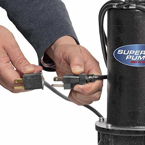 Superior Pump 93015-u Cast Iron Tethered Float Switch Sewage Pump with Basin Kit - Cheap Fitting