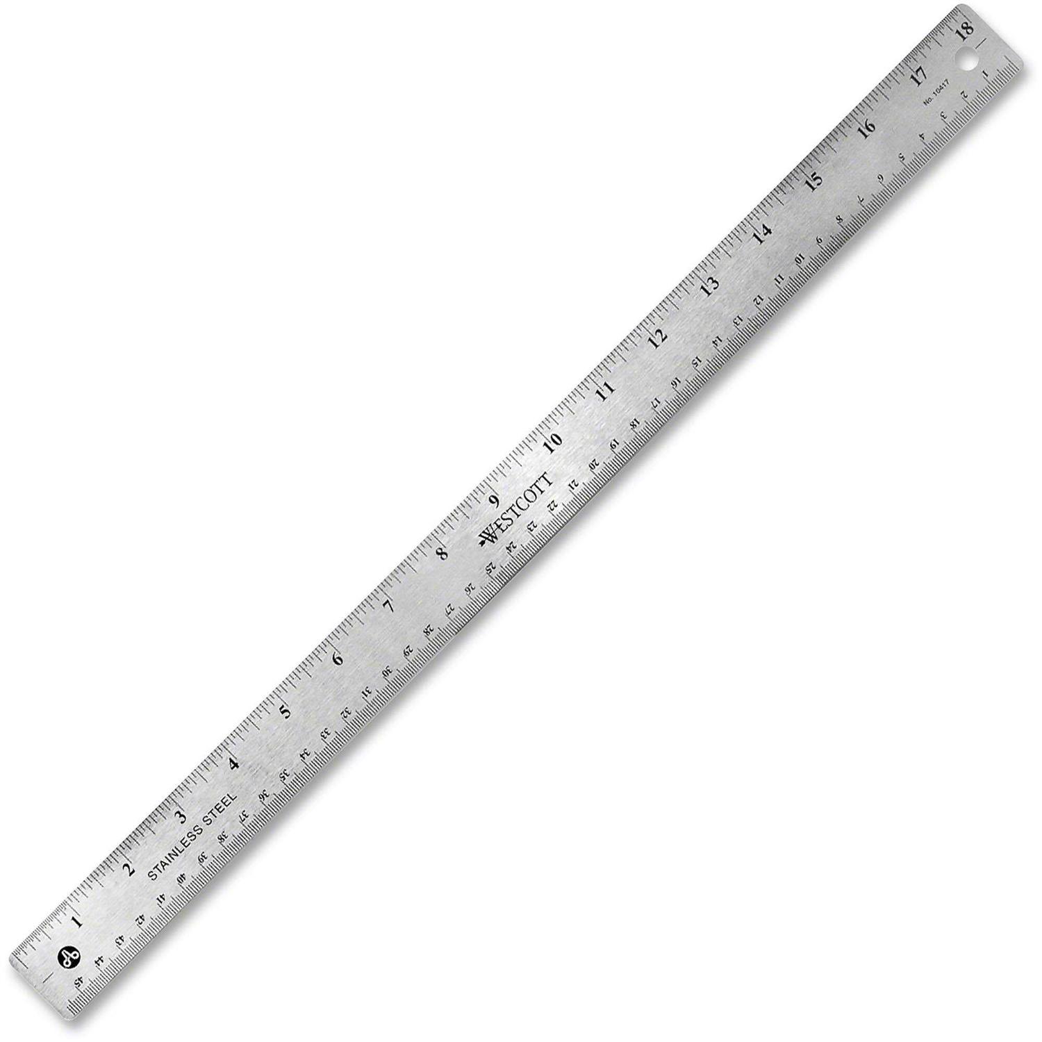 Westcott Stainless Steel Ruler - Cheap Fitting