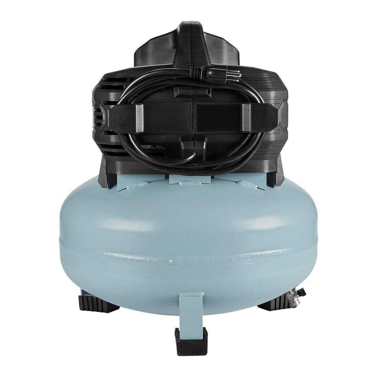 Mcgraw 6 gallon 0.8 HP 150 PSI Oil-Free Pancake Air Compressor - Cheap Fitting