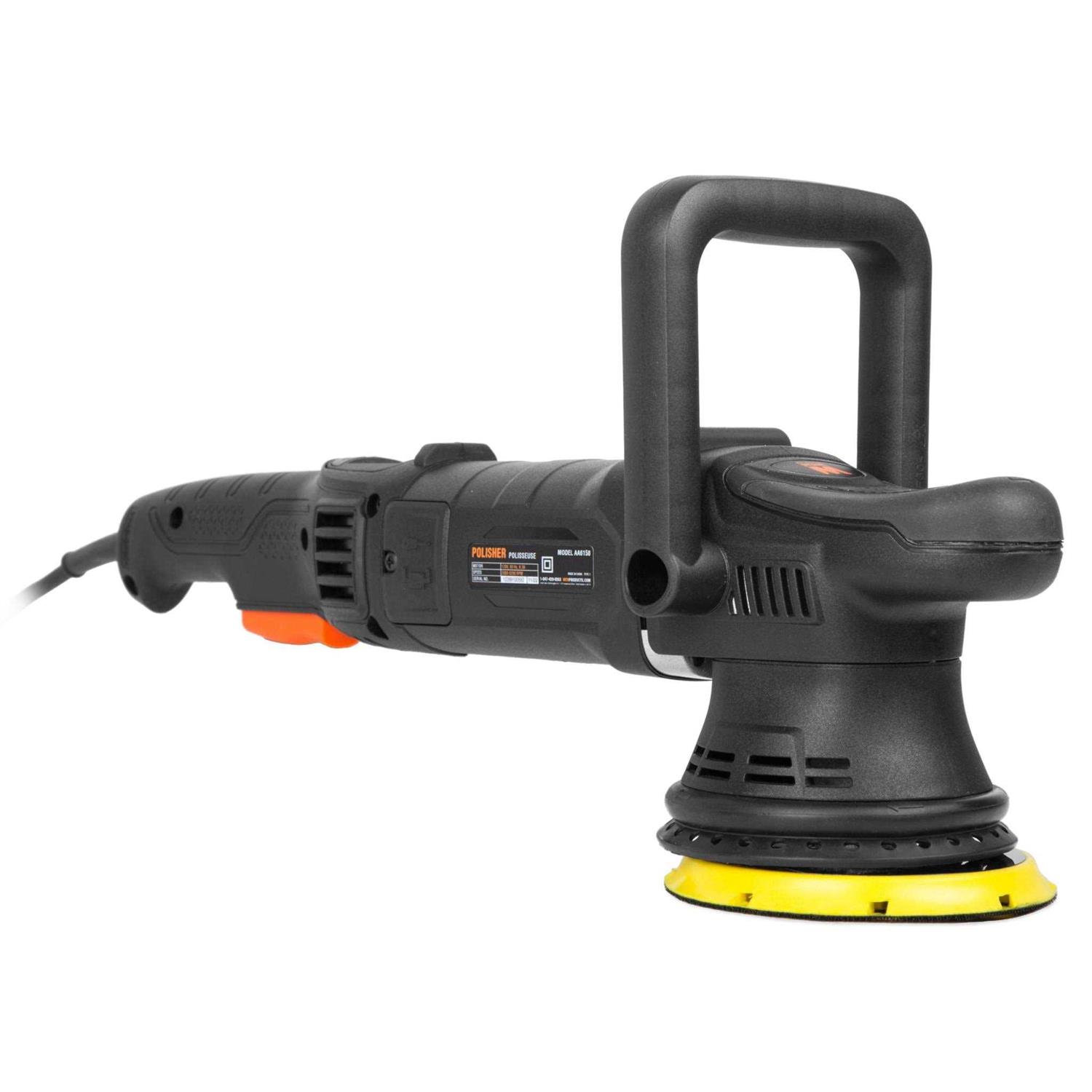 WEN Dual Action Polisher, 5-Inch Professional Grade, 8-Amp with Paddle Switch, 15mm Throw and LED Display - Cheap Fitting