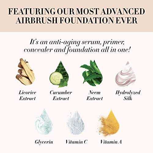 Luminess Breeze Duo Airbrush Makeup System Coverage – 9-Piece Kit includes 2x Silk Airbrush Foundation - Cheap Fitting