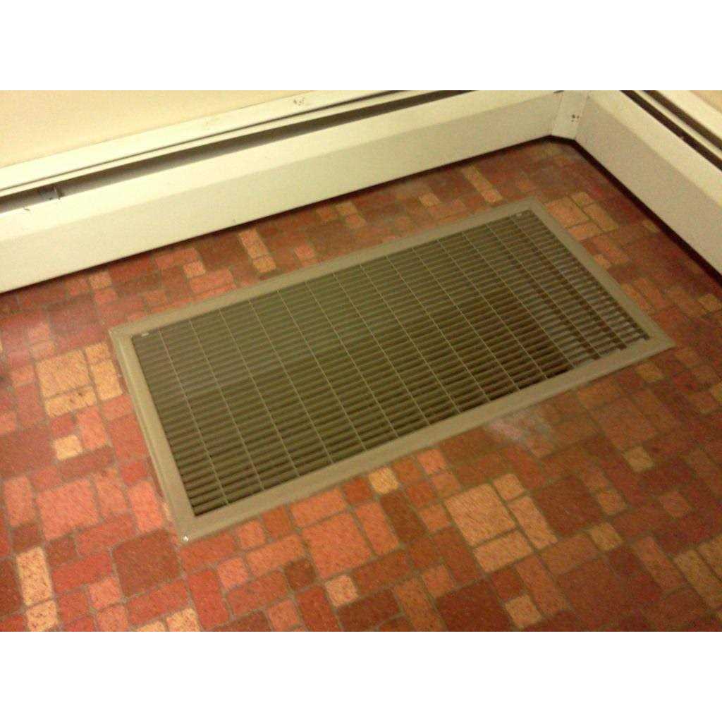 Truaire 8 in. x 14 in. Heavy Duty Floor Return Air Grille - Cheap Fitting