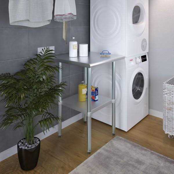 Amgood Stainless Steel Work Table Open Base NSF Kitchen Island Food Prep - Cheap Fitting