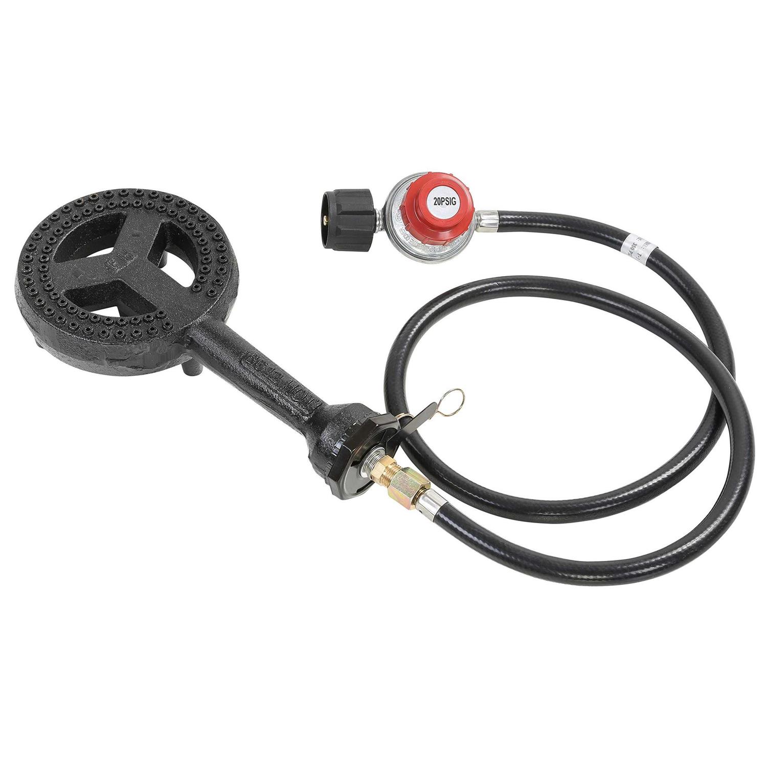 Concord 6 inch Diameter High Pressure Burner Head with Brass Orifice and Build in Stand - Cheap Fitting