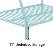 Amolife Twin Over Full Metal Bunk Bed with Removable Stairs, Fullength Guardrail, Black - Cheap Fitting