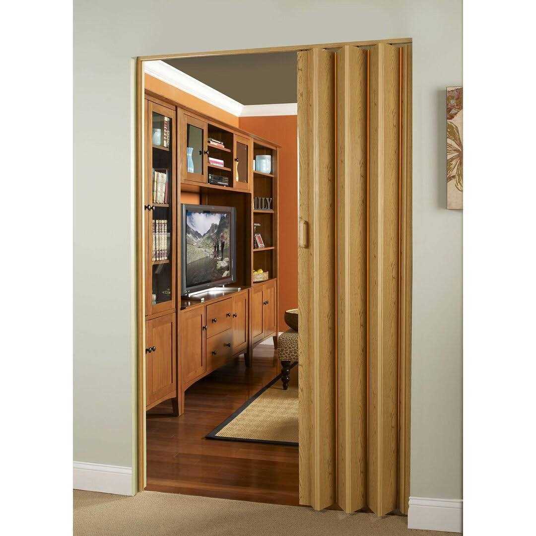 Homestyles Vienna Oak Woodgrain 36 x 80 PVC Interior Folding Door - Cheap Fitting