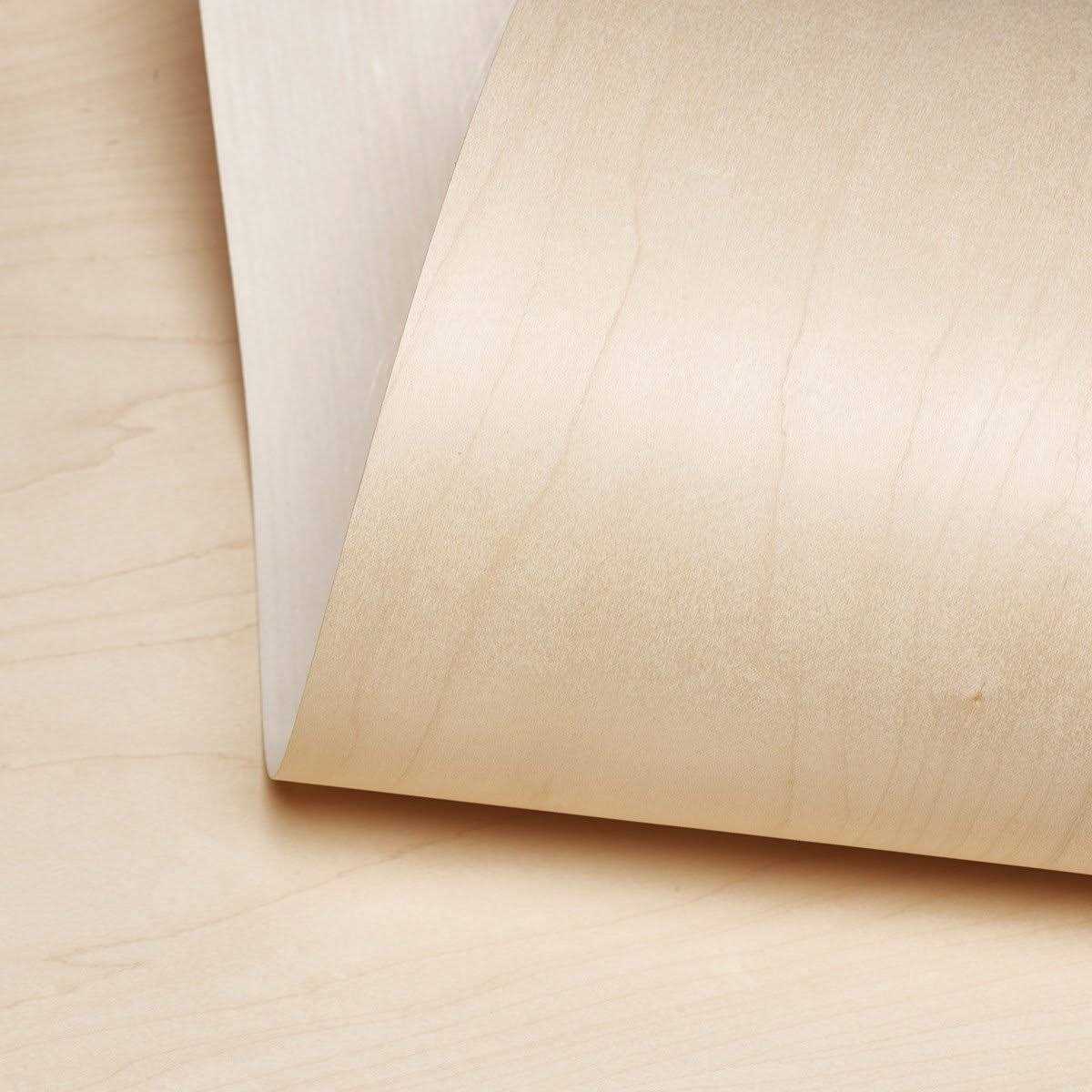 Edge Supply Maple Wood Veneer Sheet Flat Cut, 24 x 48, Peel and Stick - Cheap Fitting