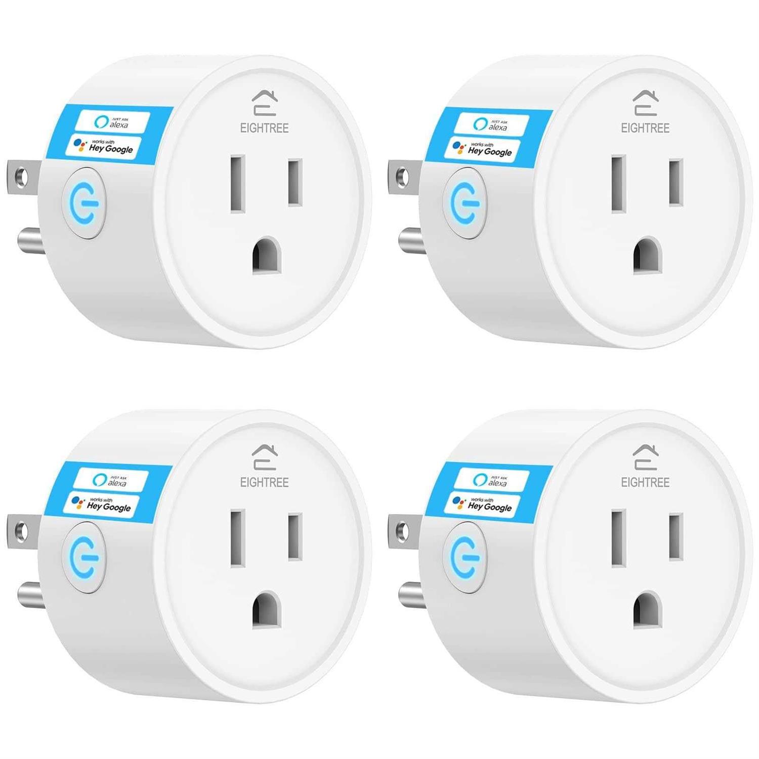 EIGHTREE Smart Plug, Alexa Smart Plugs That Work With Alexa and Google Home - Cheap Fitting