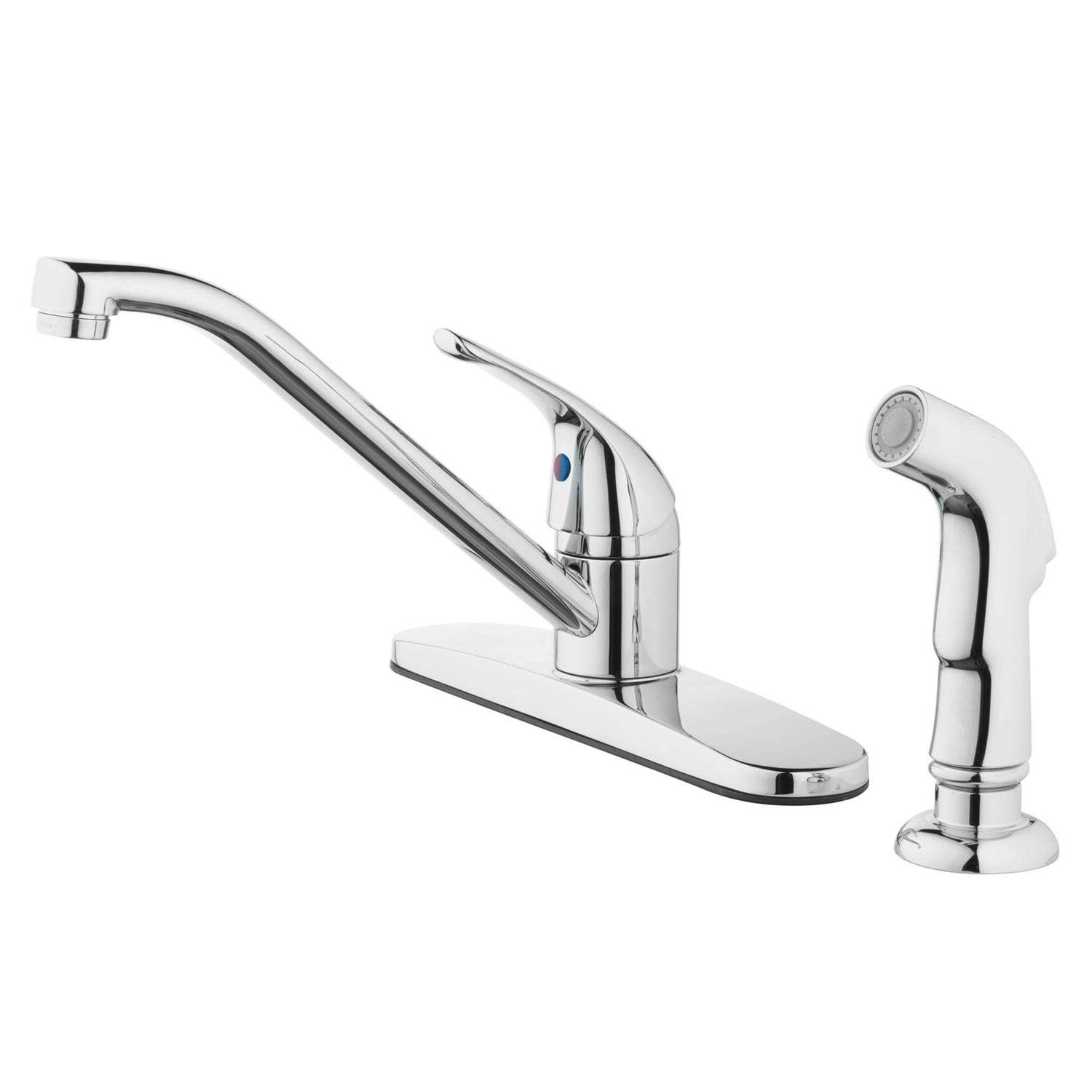 Mainstays 8 inch Widespread Single Handle Kitchen Faucet with Side Spray - Cheap Fitting