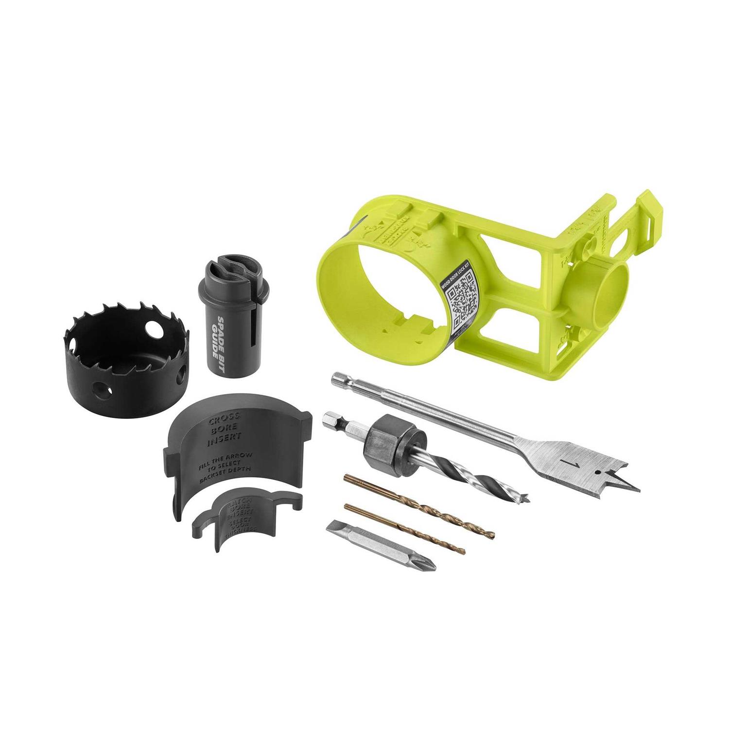 RYOBI A99DLK5 Wood Door Lock Installation Kit - Cheap Fitting