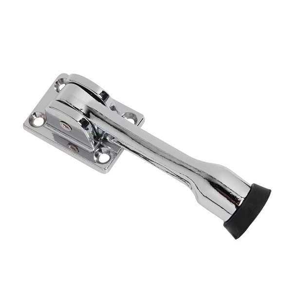 ZORO SELECT Lever Door Holder Chrome 1XNK8 - Cheap Fitting