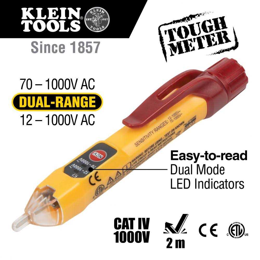 Klein Tools Dual Range Non Contact Voltage Tester NCVT2PR - Cheap Fitting