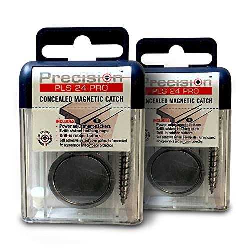 Precision Lock PLS 24 PRO Concealed Magnetic Catch for Light to Heavy Duty Doors with Thickness Greater Than 30 mm - Cheap Fitting