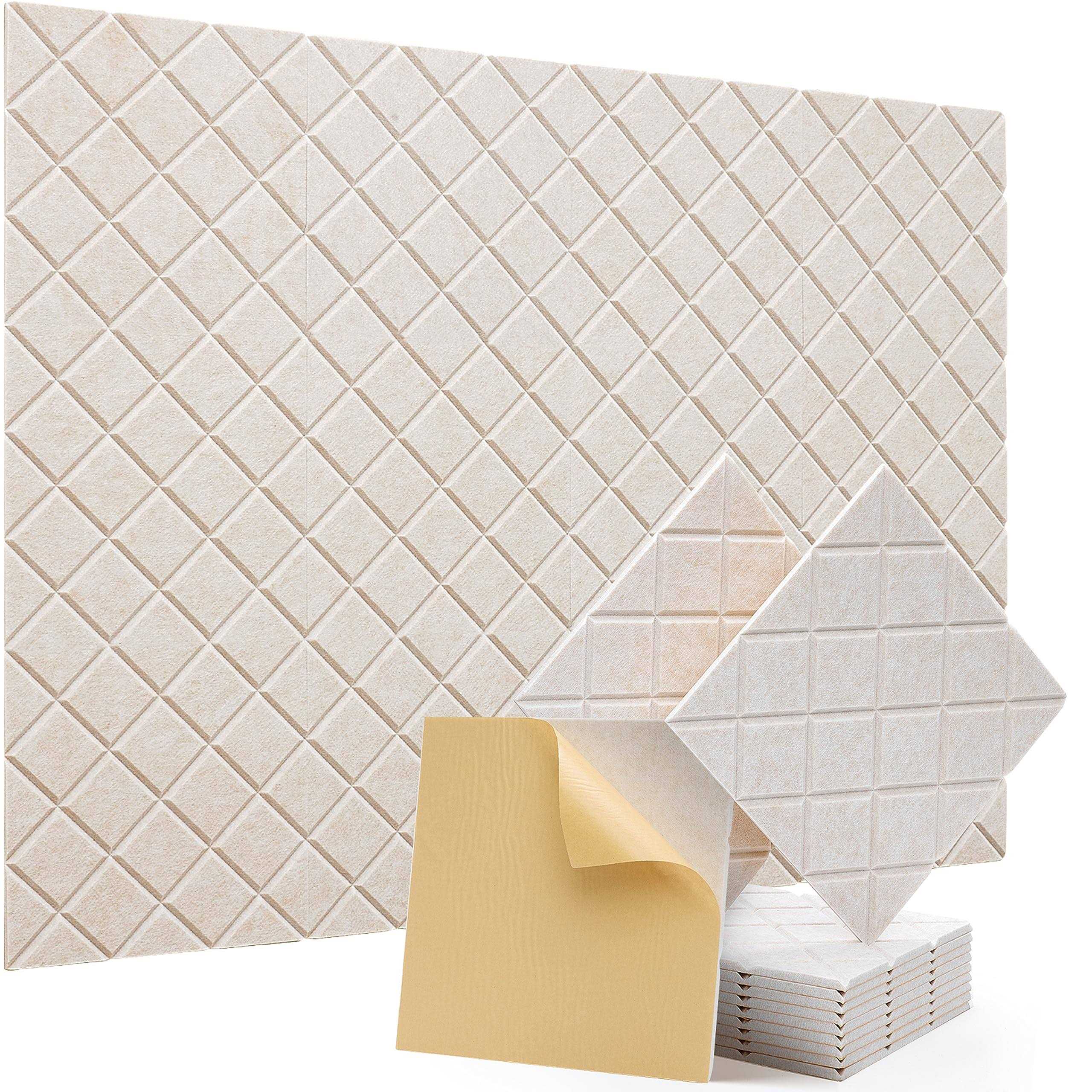 Soundproof Wall Panels Kuchoow 12 Pack Noise Cancelling Wall Panels - Cheap Fitting