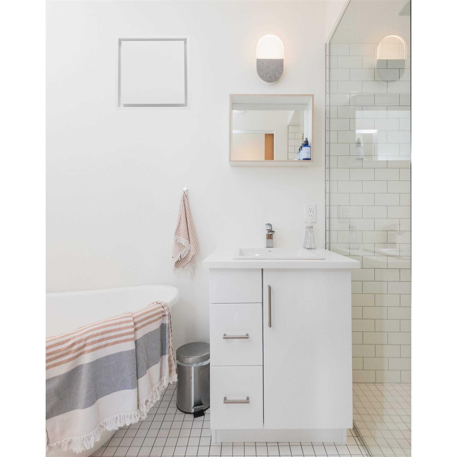 FITTES 14.25 in. x 14.25 in. Aria Lite DWLITFR14X14WHT - Cheap Fitting