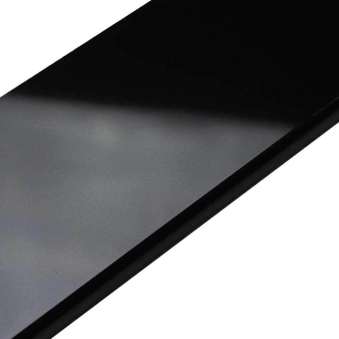 Qube Tiles 24 x 4 Porcelain Bullnose Tile Trim in Absolute Black Nano Bullnose Nano Bullnose - Cheap Fitting