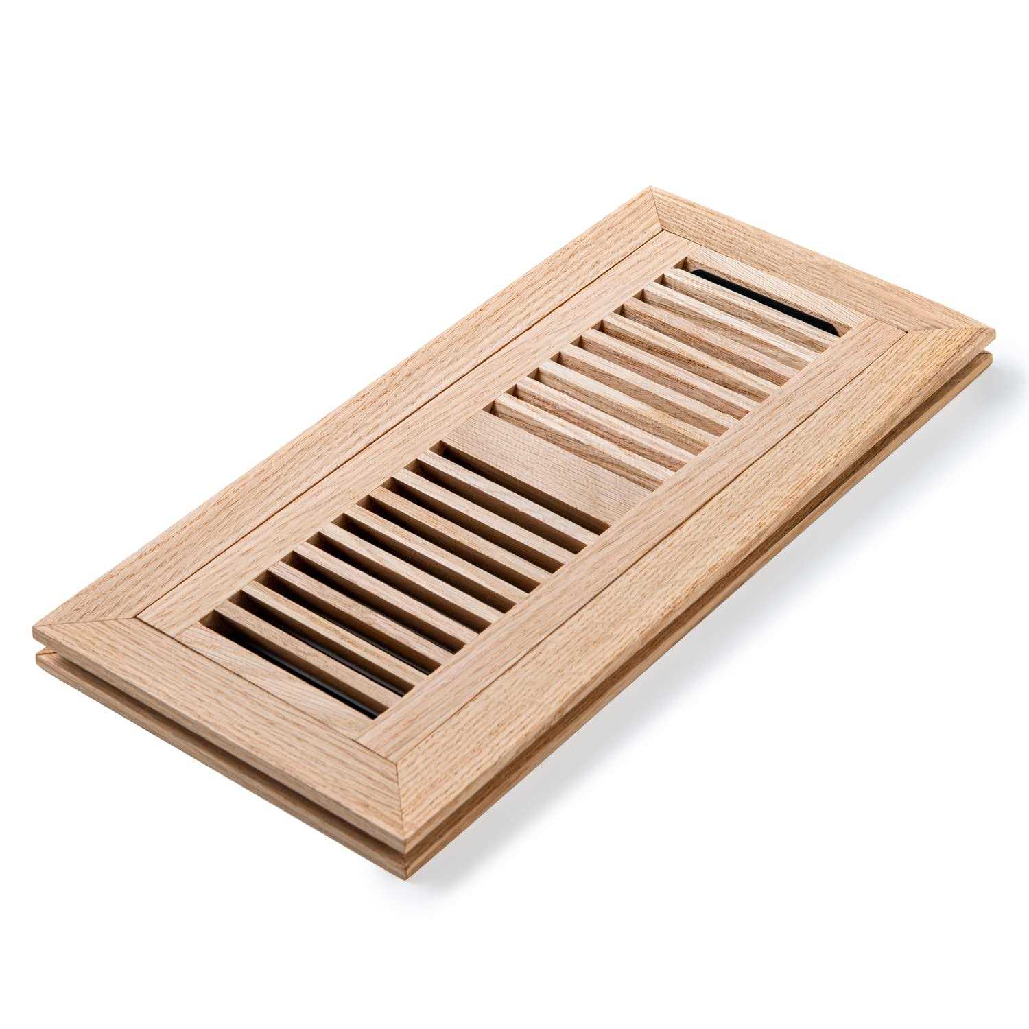 Razo White Oak Wood Flush Mount Floor Register Vent Cover - Cheap Fitting
