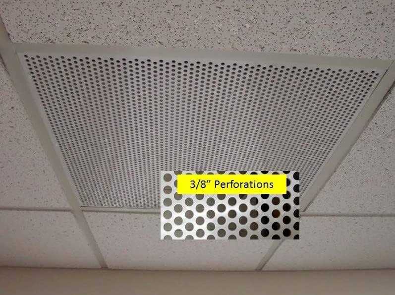 2’x2′ Plastic Perforated Tile Holes - Cheap Fitting