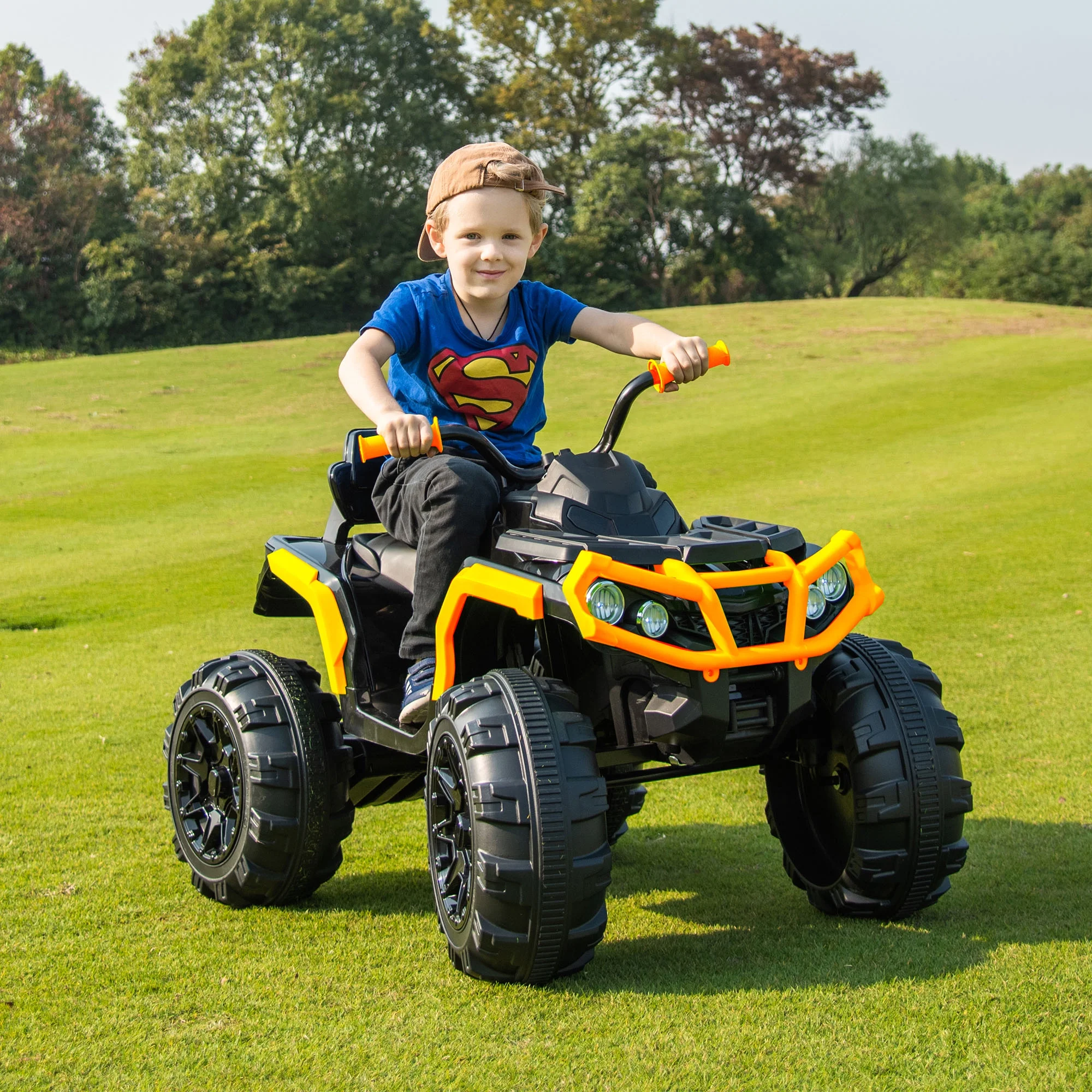 Hikiddo Kids ATV 4 Wheeler, 24V Kids Ride on Toy for Big Kid w/Bluetooth, 400W Motor - Green - Cheap Fitting