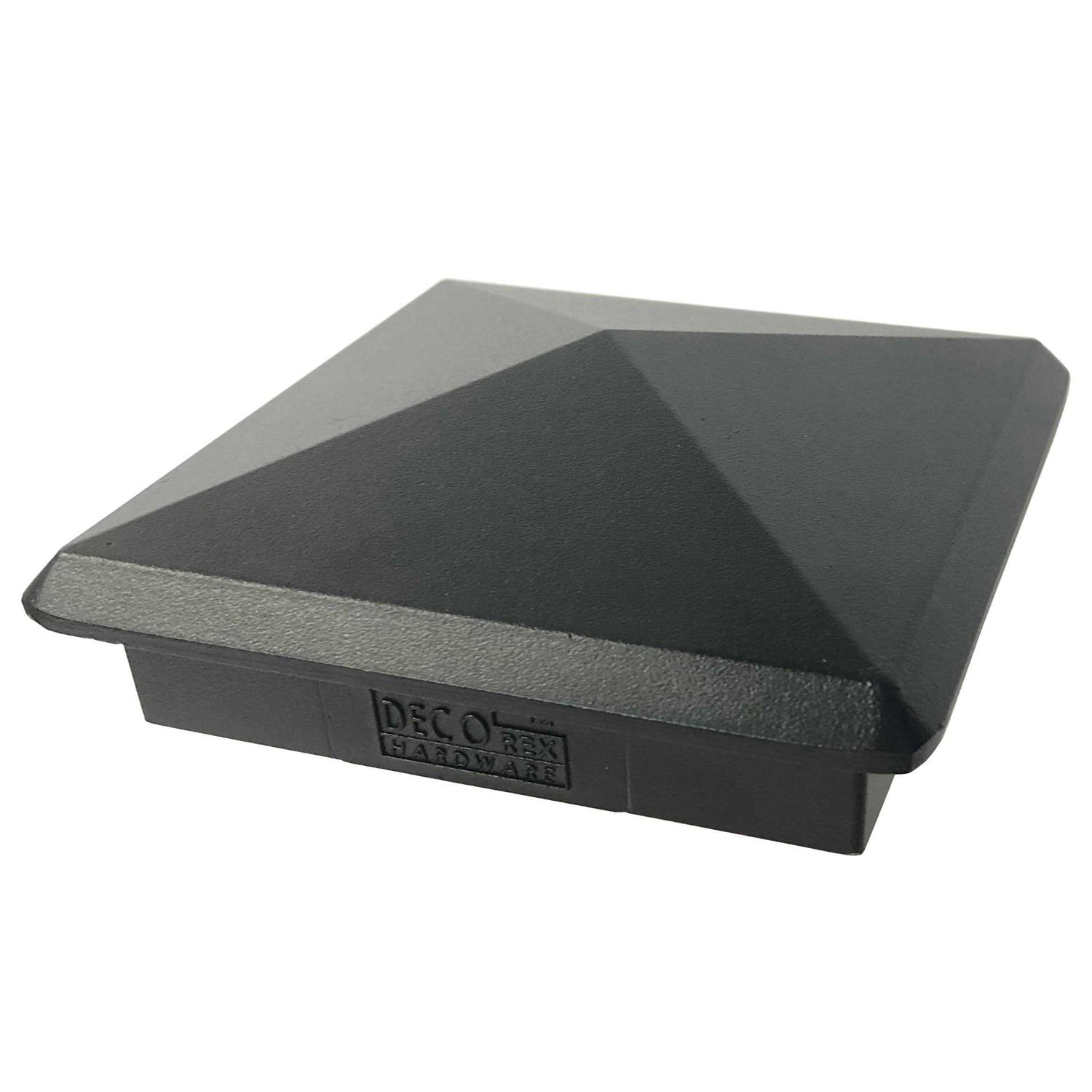 Decorex Hardware Heavy Duty Aluminium Pyramid Post Cap for True/Actual Wood Posts - Cheap Fitting