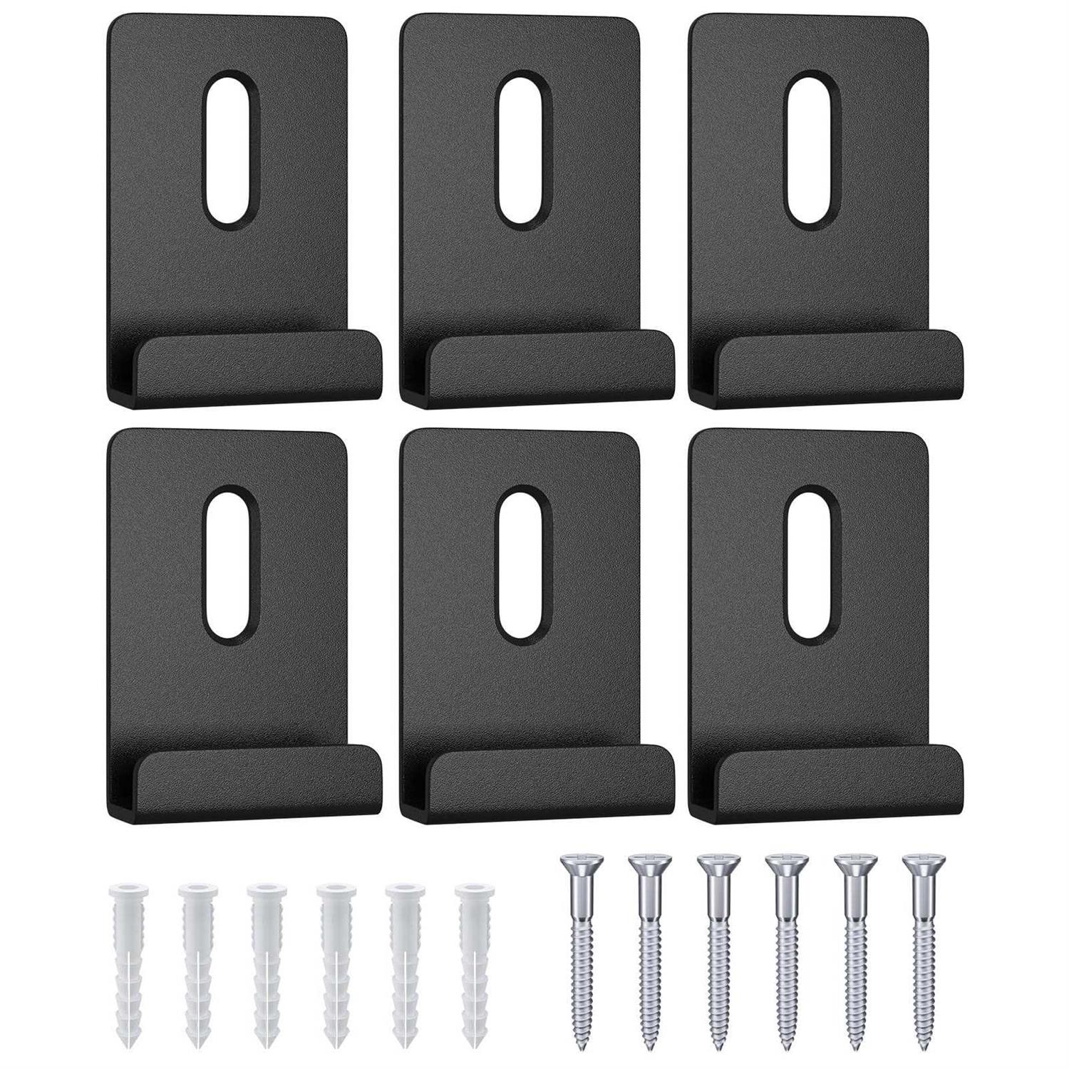 BAGTeck 6Pcs Metal Mirror Clips Wide Channel Mirror Hanger Clip Kit Large Heavy Retainer Clips for Mirrors with Screw Mirror Clips for Wall Mounting - Cheap Fitting