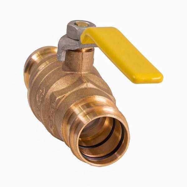 The Plumber’s Choice Brass Double-O-Ring Press Ball Valve - Cheap Fitting