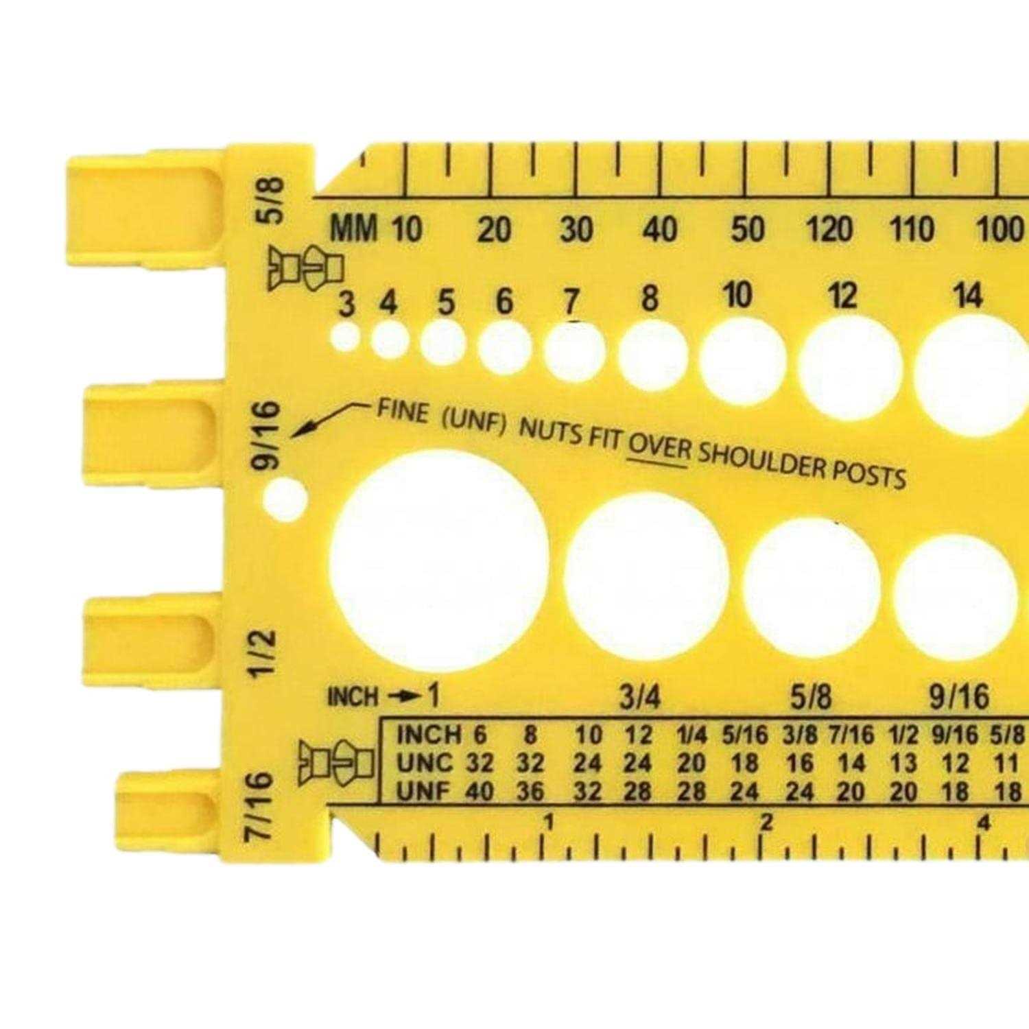 Taskar Nut & Bolt Measuring Gauge & Screw Pitch Checker - Cheap Fitting