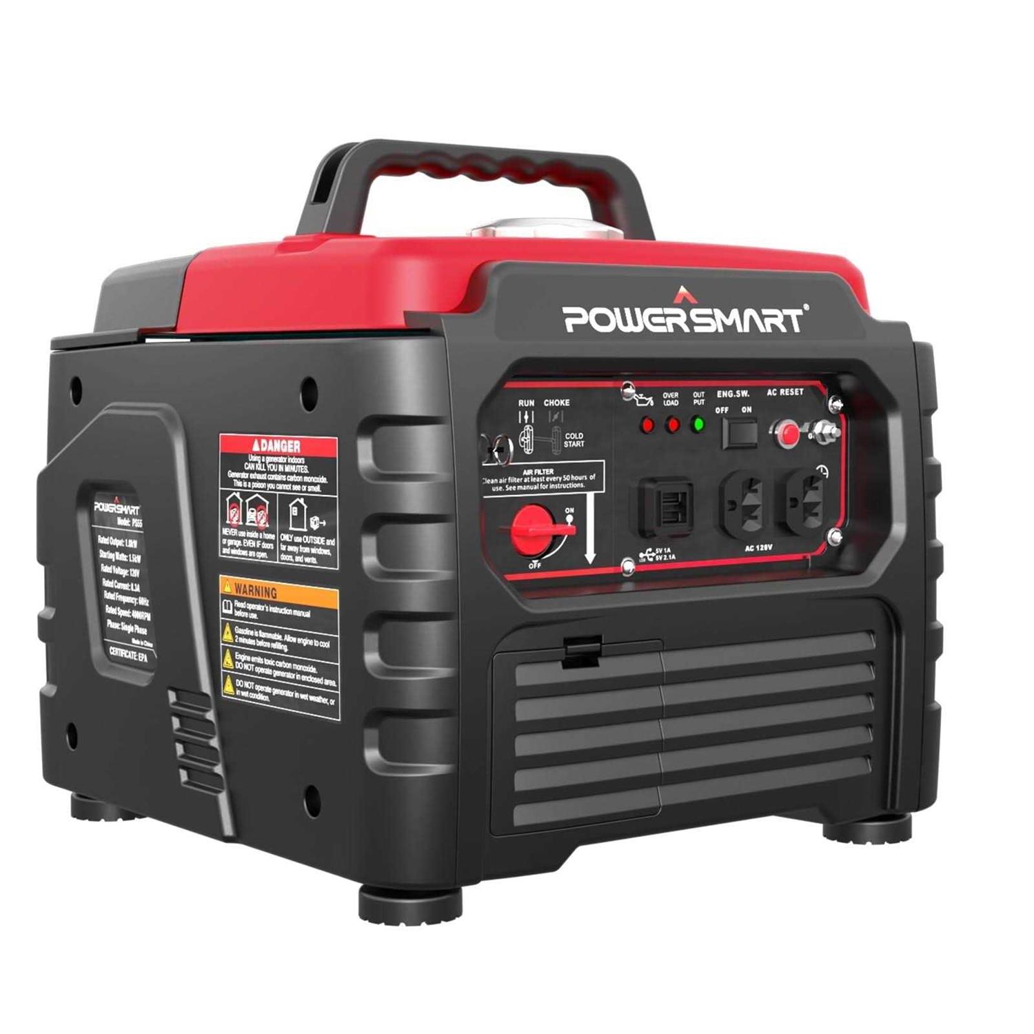 Powersmart 1500 Watt Portable Gas Power Generator for Outdoor Camping and Home Use - Cheap Fitting