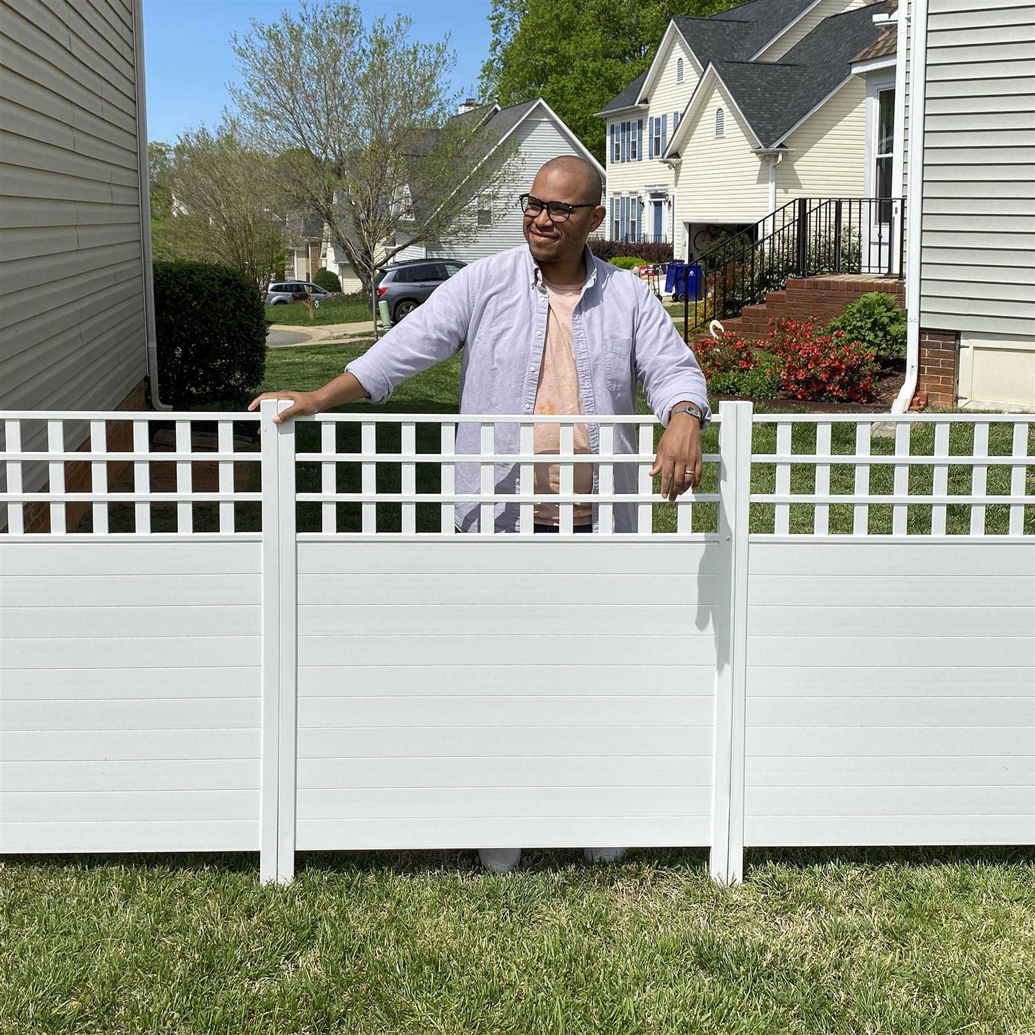 Zippity Outdoor Products 3.75’h x 3.5’w Keswick Privacy Fence and Screen Kit - Cheap Fitting