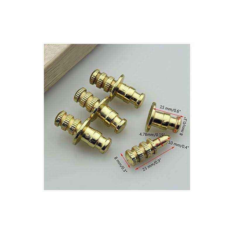 Pack of 15 Metal Table Pins Dowels Table Bolt Sleeve Connectors Table Leaf Hardware - Cheap Fitting